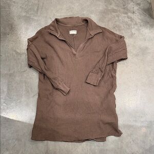 Free people Dark Green long Sleeve Pullover